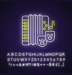 Comedy Music Neon Light Icon