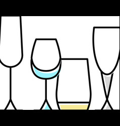 Drinkware Set Color Icon