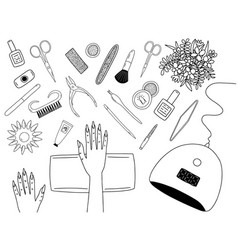 Manicure Session Coloring Page