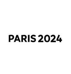 Paris 2024 Olympic Games Name Black Logo Symbol