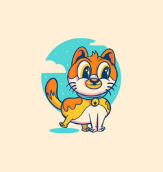 Cute Cat Cartoon Character