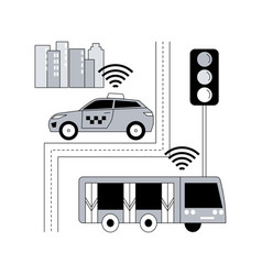 Intelligent Transport System Abstract Concept