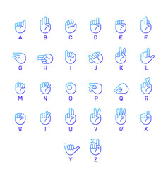 Letters In American Sign Language Pixel Perfect