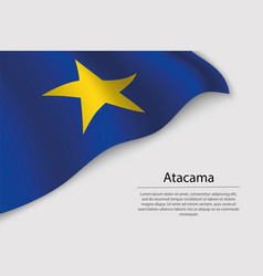 Wave Flag Of Atacama Is A Region Of Chile