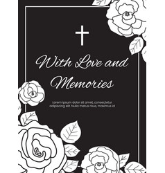 Condolence Card Template Funeral Frame