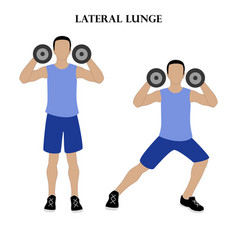 Lateral Lunge Exercise Strength Workout