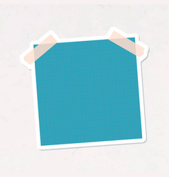 Blank Teal Blue Notepaper Journal Sticker