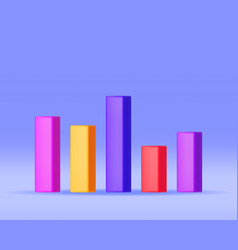 3d Growth Stock Diagram Isolated