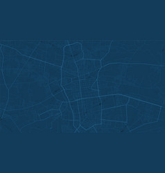 Dark Blue D City Area Background Map Roads