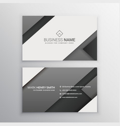 Minimal Gray Black Business Card