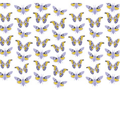 Pink Butterfly Cicadas Sketch Lilac Blue Orange