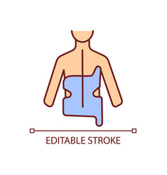 Scoliosis Brace Rgb Color Icon