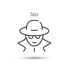 Secret Spy Agent Icon Financial Fraud Sign