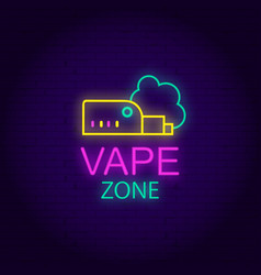 Zone Vape Shop Neon Sign Electronic Cigarette