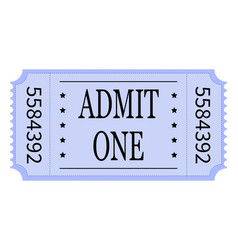 Admission Ticket In Blue Color