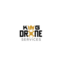 King Drone Service Logo Design