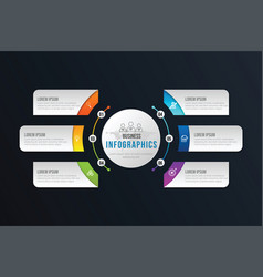 Business Infographic Circle Shape Six Option