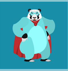 Panda Superhero Super Chinese Bear In Mask