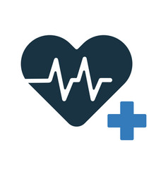 Cardiology Health Healthcare Icon Glyph Style Eps