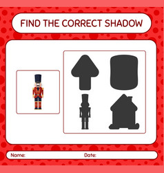 Find The Correct Shadows Game With Nutcracker