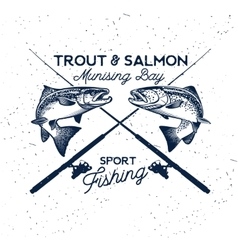 Fishing Logo Salmon Fish Icon