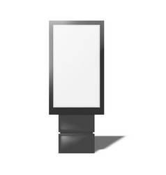 Light Box Front Realistic Mockup Blank White