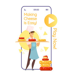 Making Cheese Is Easy Cartoon Smartphone App