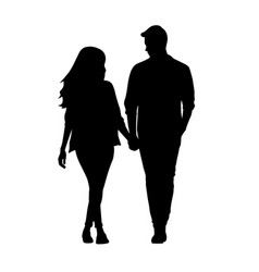 Man And Woman Walking Forward Couple