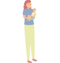 Mother Baby Icon Cartoon Mom Child