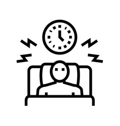 Waking Up Too Early Line Icon