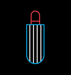 French Hot Dog Isolated On Black Background Icon