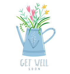 Get Well Soon Floral Card