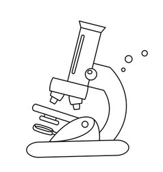 Student Microscope With Mirror Black And White