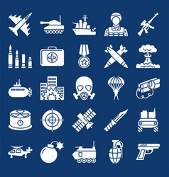 War And Military Weapons Icon Set