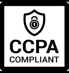 Act Ccpa Compliance Privacy Icon Black Graphics