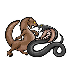 Angry Mongoose And Cobra