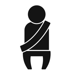 Car Kid Belt Icon Simple Vehicle Service