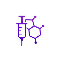 Hormone Therapy Icon With A Syringe