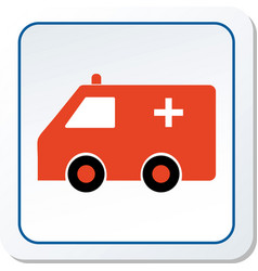 Medical Ambulance Icon Graphic