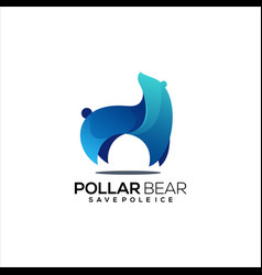 Bear Logo Colorful Gradient Template