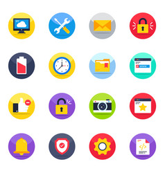 Pack Of User Experience Flat Icons