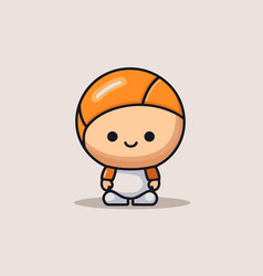 Cute Cartoon Character Volleyball Player - Mascot