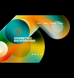 Website Landing Page Abstract Geometric Background