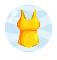 Yellow Bathing Suit Women Beachwear