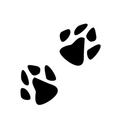 Animals Footprint Dog In Flat Design