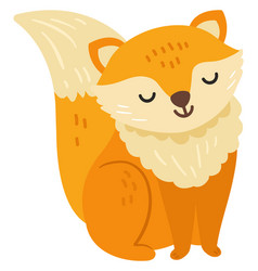 Cute Baby Fox Character Nordic Animal Mascot