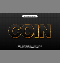 Coin 3d Editable Text Effect Style