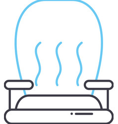 Hot Seat Line Icon Outline Symbol