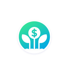 Passive Income And Growing Money Icon