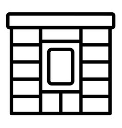 Street Parcel Locker Icon Outline Express